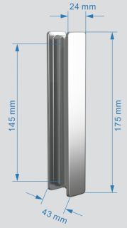 Душевая дверь ABBER Sonnenstrand 110см хром AG07110